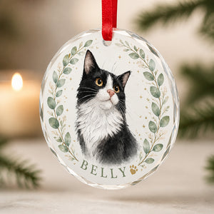 Custom Cat Watercolor Portrait Transparent Acrylic Ornament with Pet Name - Personalized Transparent Acrylic Ornament e4834139-6c45-4fdb-9e34-597e0bf6c19f.jpg