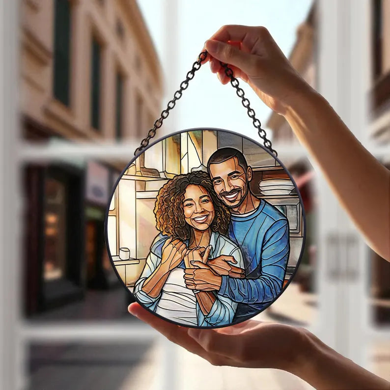 Custom Portrait Suncatcher Ornament, Personalized Stained Glass Family Or Couple Window Decor, Meaningful Keepsake Gift For Any Occasion e48e5707-3656-48f7-bc90-2492affaab81-ghjlk-4-.webp