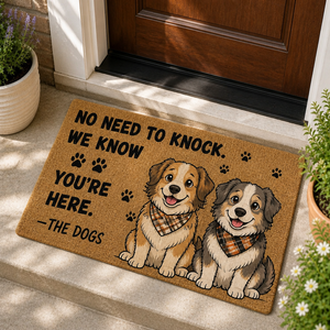 No Need To Knock Funny Dog Doormat - Doormat e49956d4-171e-45e7-a82d-6df599e5da19.png