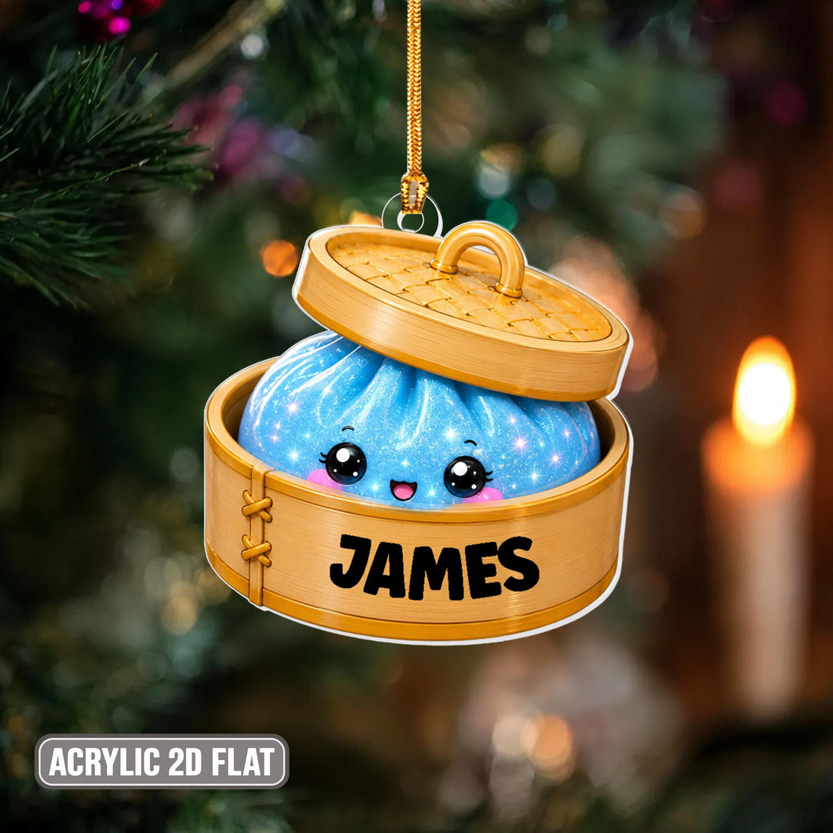 Personalized Glitter Dumpling Ornament, Acrylic Squishy Style Christmas Ornament, Custom Name Ornament, Kids Christmas Gift e4b812ab-2254-458c-9722-6e17e5171490-3.jpg
