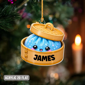 Personalized Glitter Dumpling Ornament, Acrylic Squishy Style Christmas Ornament, Custom Name Ornament, Kids Christmas Gift e4b812ab-2254-458c-9722-6e17e5171490-3.jpg