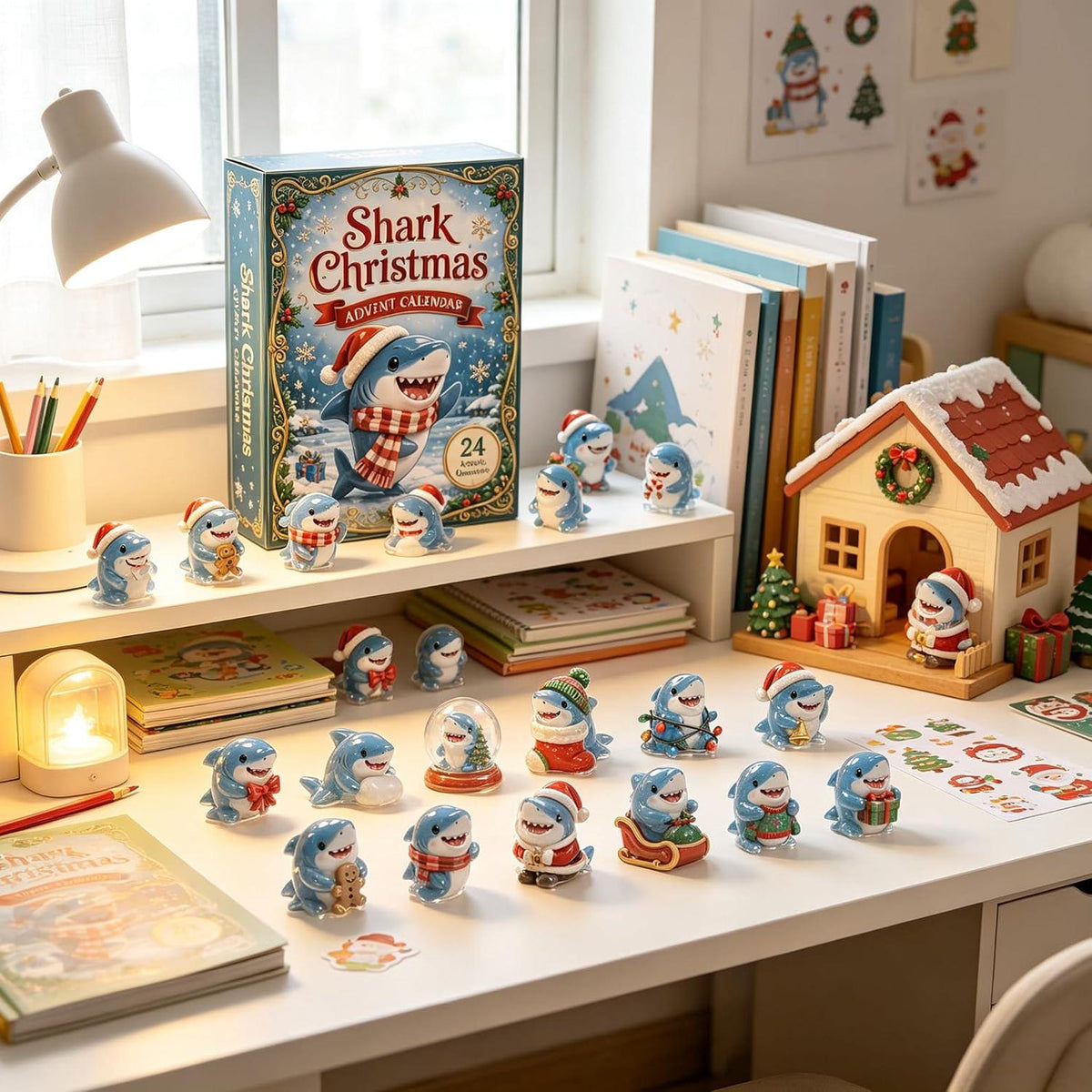 Shark Advent Calendar 2026, 24 Days Xmas Countdown, Mini Acrylic Shark Ornaments, Ocean Animal Tree Decor, Kids Holiday Advent Gift Set e4c1c711-17b6-4bf8-ab0c-8f642a074d80-il_1588xN.8555225322_be7m.jpg