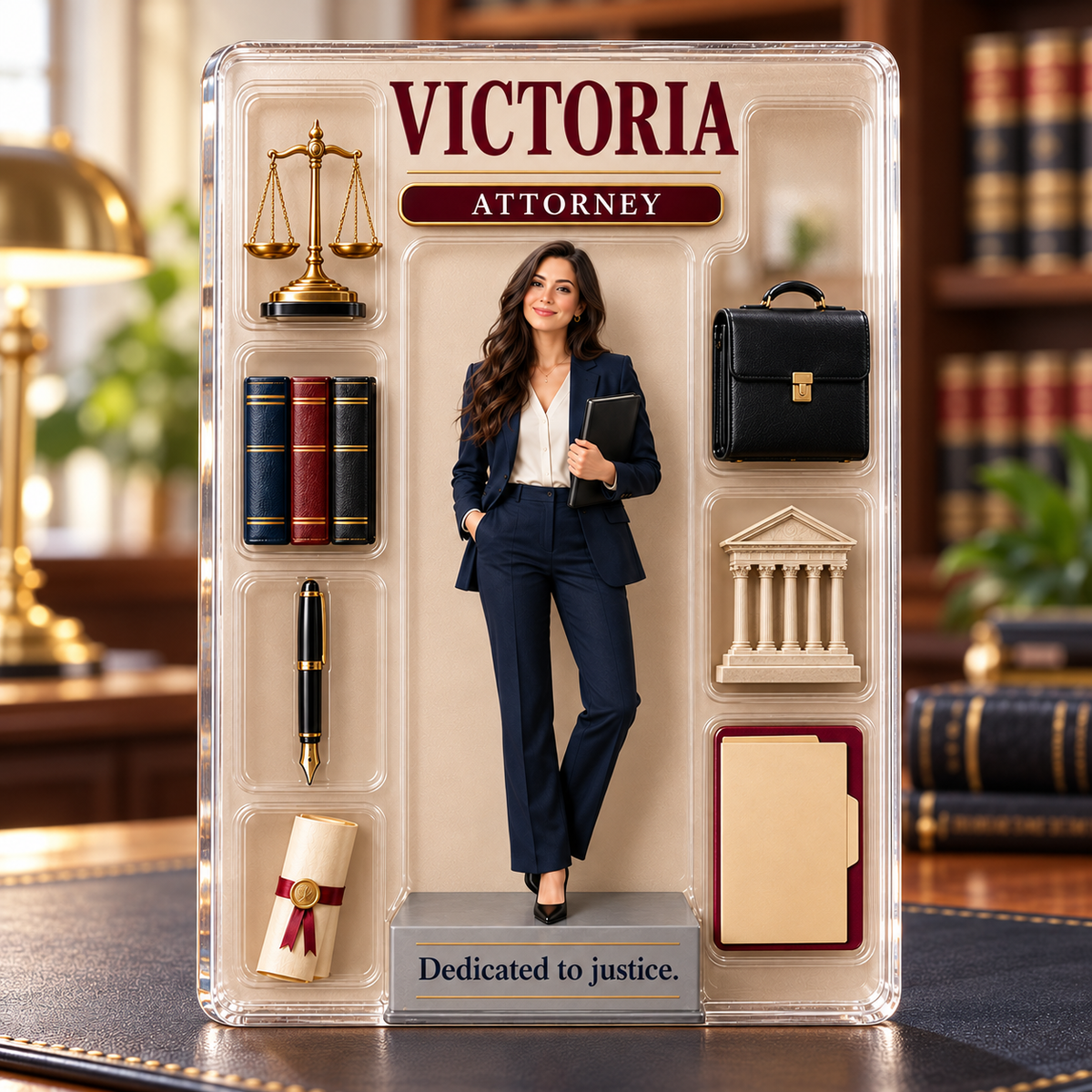 Personalized Lawyer Acrylic Table Sign, Custom Photo & Name Plaque, Attorney Desk Decor, Law School Graduation Gift for Her e4c3ee74-162b-402b-88dc-c102d03b842f-B-ng-t-n-lu-t-s-Victoria-b-ng-acrylic-1.png