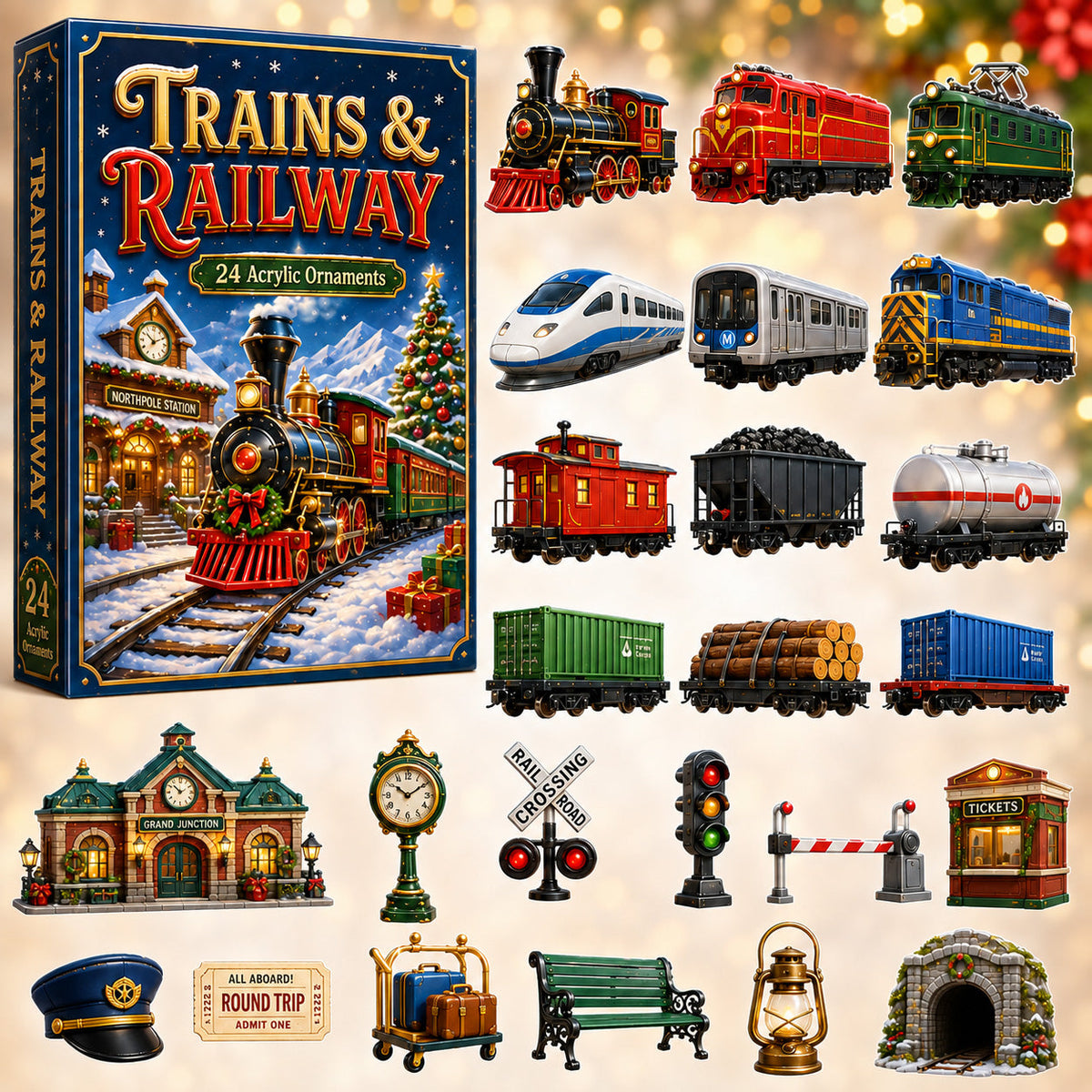 Trains & Railway Advent Calendar 2026 - 24-Day Festive Countdown, Acrylic Charms Blind Box - Gift For Kids, Family & Friends e4c951e3-e9b3-4841-b18c-cc9e469fbf5c-train.jpg