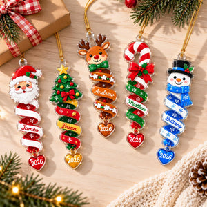 Custom Name Spiral Ornament, Spiral Christmas Ornaments, Family Ornament 2026, Snowman Santa Christmas Keepsake, Christmas Gifts for Friends e4cf9ea3-4792-4efe-a237-b851a3338c1b-3.jpg