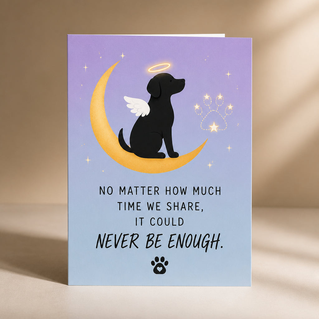 Pet Memorial Postcard – No Matter How Much Time We Share - Postcard e4ee9c92-0388-4716-b966-560e1c8f5cea.jpg
