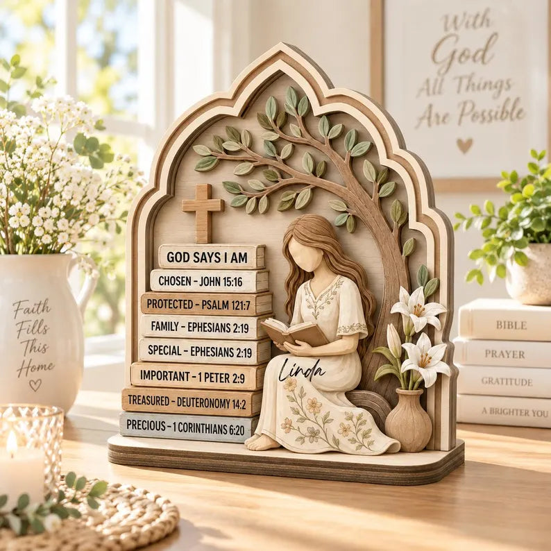 Custom Christian Wooden Table Block, Personalized Name Scripture Decor, Bible Reading Woman Gift, Faith Inspired Home Keepsake e5069755-9a85-4db0-b34f-5fe99ac39099-gyuk7uy-5-.webp