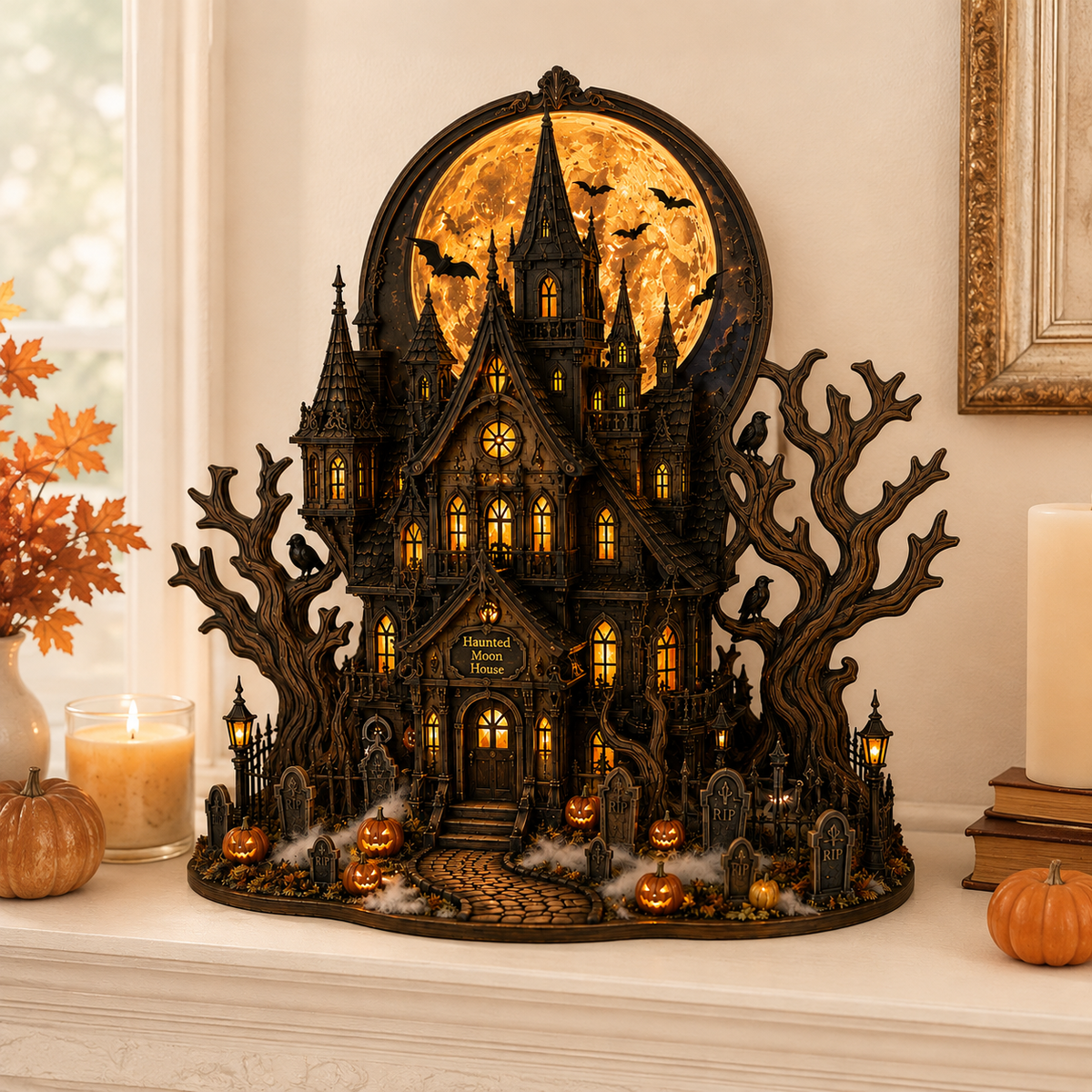 Personalized Haunted House Halloween Wooden Block Decor, Custom Name Gothic Moon Mansion with Pumpkins & Graveyard e50b3e9f-074c-4233-949e-13b9b683a2a5-Image-Aug-12-2026-03_29_50-PM-1-.png