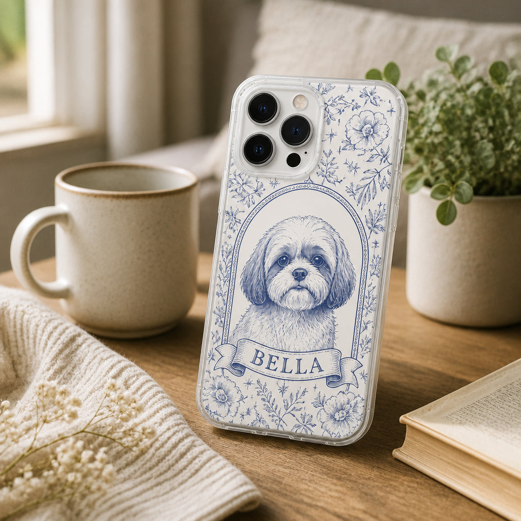 Custom Pet Engraving Phone Case — Arched Cameo - Personalized Phonecase e513add7-c1a0-4d94-a93d-479884d939f4.jpg