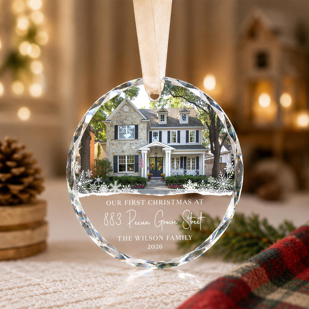 Personalized New Home Ornament, First Christmas in New Home Ornament, Realtor Client Gift, New Home Keepsake, Housewarming Gift e51e88af-11c7-48a1-b24c-324ff454a21c-10.jpg