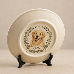 Personalized Pet Portrait Ceramic Plate – Custom Photo + Pet Name - Personalized Personalized Ceramic Plate e52a7783-e79a-4814-b391-75cec7975eb5.jpg