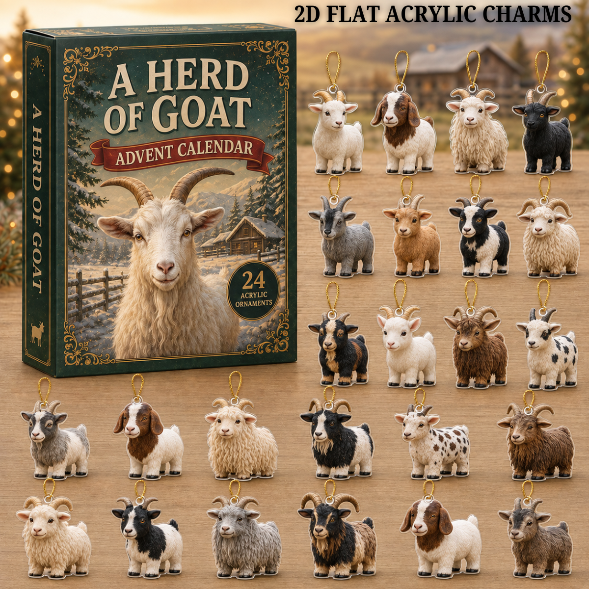 A Herd of Goat Advent Calendar 2026 - 24-Day Festive Countdown, Acrylic Charms Blind Box - Gift For Goat Lovers e52d618c-6ea5-4c92-b85d-d04e9afcb654-goat-text.png
