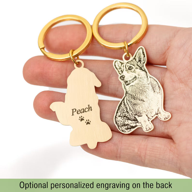 Dog photo keychain • Custom pet portrait keychain • Pet memorial gift • Dog memorial keepsake • Gift for pet loss • Gifts for dog lovers e52f09fb-a292-44ed-8f76-0aac16c57cd4-fgdffd-3-.jpg