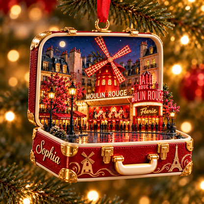 Personalized Moulin Rouge Paris 3D Suitcase Christmas Ornament, Custom Name France Travel Keepsake, Paris Cabaret Vacation Souvenir Gift e53bddd8-3432-4a99-a179-0382c918b62b-Moulin-Rouge-Paris-Christmas-Ornament.png