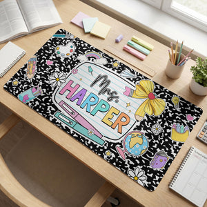 Personalized Teacher Desk Mat, Custom Teacher Composition Book With Name Mouse Pad, Teacher Gifts, Back To School,Teacher Appreciation Gift e559e52e-965f-4b51-adee-8e367cbd869e-9.jpg