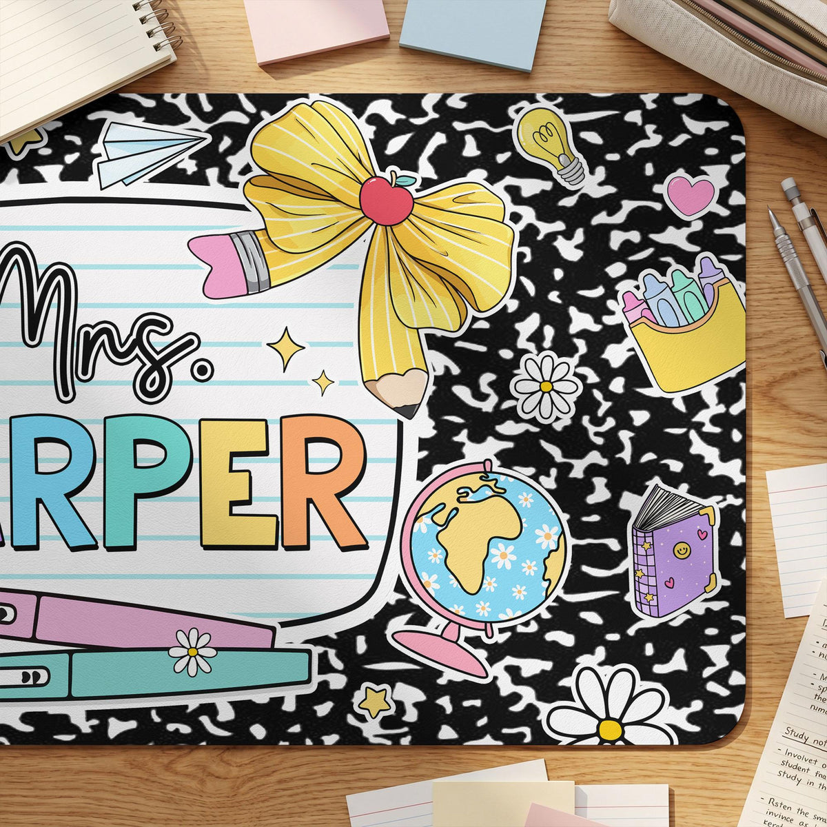 Personalized Teacher Desk Mat, Custom Teacher Composition Book With Name Mouse Pad, Teacher Gifts, Back To School,Teacher Appreciation Gift e5713d2f-bf52-47e7-93d4-1f59c66e9a8d-11.jpg