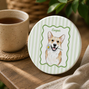 Custom Pet Portrait Ceramic Coaster — From Your Photo - Personalized Custom Ceramic Coasters e58ff17c-91d0-4f5b-8fa6-2acfc63813ec.jpg