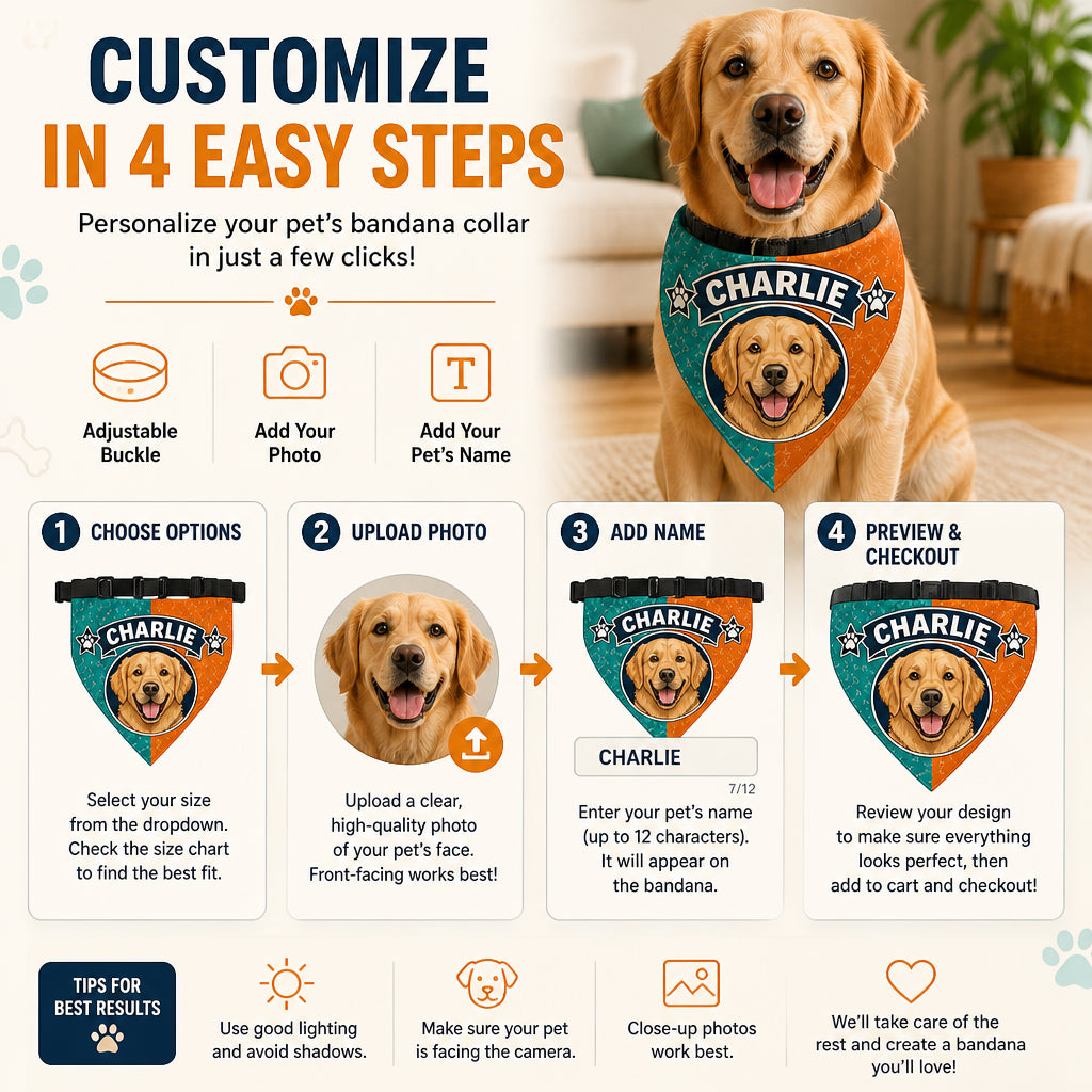 Custom Dog Bandana with Illustrated Pet Portrait and Name - Personalized Pet Bandana Collar With Adjustable Buckle e5980cd9-2732-496d-abd3-3e44eaf6c0ba.jpg