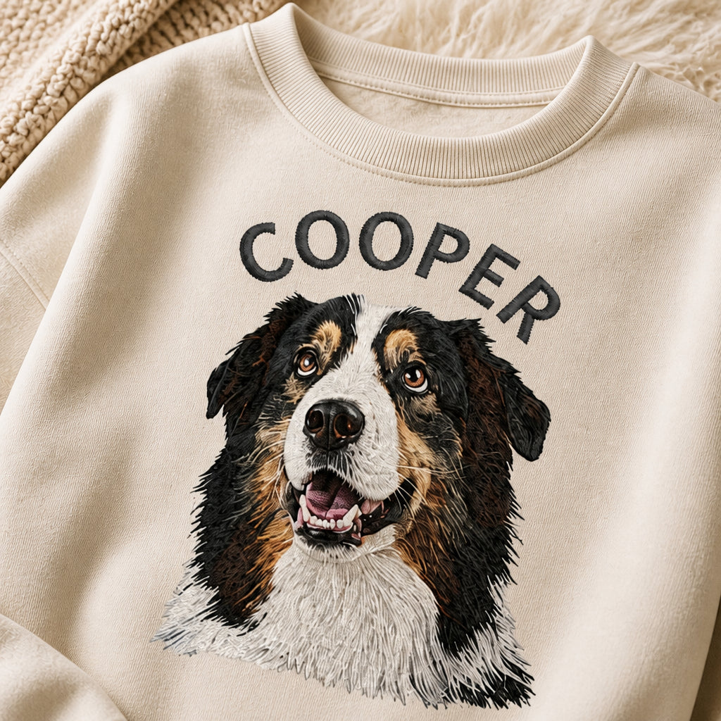 Custom Pet Portrait Name Crewneck Sweatshirt - Personalized Sweatshirt e5a44b0d-c371-4315-908a-4522be6e8815.jpg
