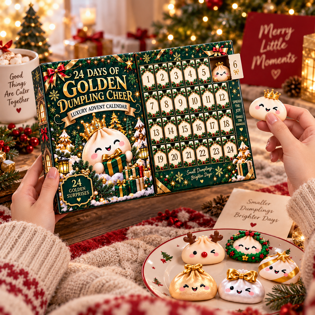 Dumpling Advent Calendar 2026, 24 Days Christmas Squishy Countdown, Golden Dumpling Surprise Toys, Kawaii Holiday Gift for Kids e5c1fb6a-666c-4559-aad3-a7eecea7b417-ec6efbe2-16c8-4592-9b08-5afdc602292c.png