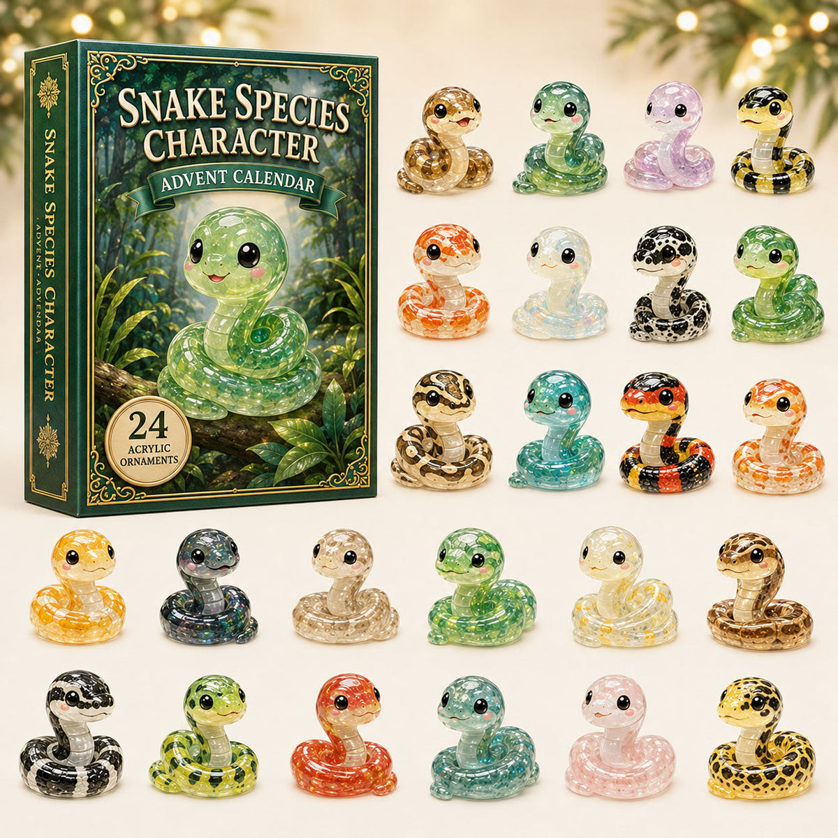 Snake Species Advent Calendar 2026 - 24-Day Festive Countdown, Acrylic Charms Blind Box - Gift For Snake Lovers e5c971d5-661d-4e4a-beb9-e4e90d91a1f3-snake.jpg