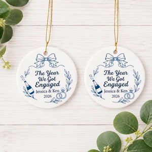 Personalized Engagement Ornament 2026, First Christmas Engaged Ceramic Keepsake, Custom Couple Ornament with Names and Year,Bride to Be Gift e5da0c00-6384-443f-b7ae-2db86b519e66-fdg-10-.webp