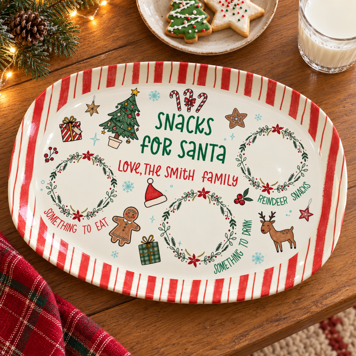 Personalized Santa Cookie Plate, Cookies for Santa Platter, Custom Holiday Christmas Plate for Family, Christmas Gift e5ef62fb-c0e8-4f73-839d-f637f01efd0f-banner-1.png