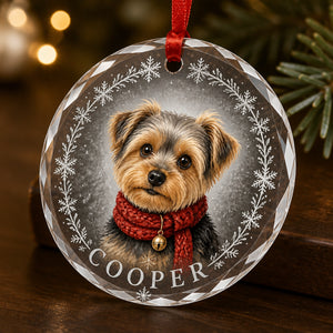 Custom Pet Portrait Crystal Ornament – Snowflake Ring Edition - Personalized Crystal Ornament e5f49408-b8c2-4861-8909-863812c740fe.jpg