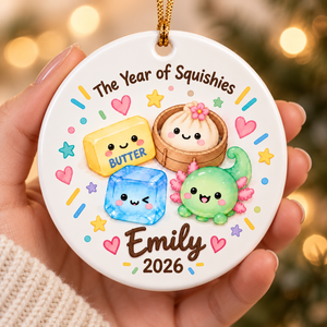 Personalized Kids Squishy Hunting Ornament 2026, The Year of Squishy Keepsake, Funny Kids Christmas Ornament, Cute Stocking Stuffer e61b16e1-175a-4274-9b1a-5a9737119faa-h-1-.png