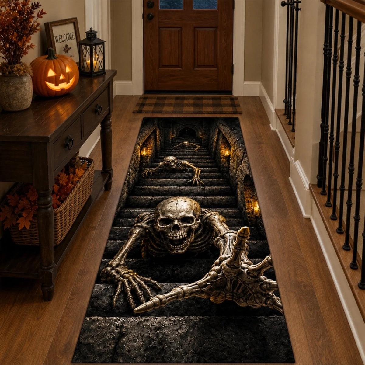 3D Skeleton Vortex Runner Rug - Halloween Decor Gifts For Mom, Dad, Brother, Sister - Spooky Season Is Calling e62c2082-1b7c-41f1-8a03-082c106e7a1c-6a9f6d203a2f4.jfif