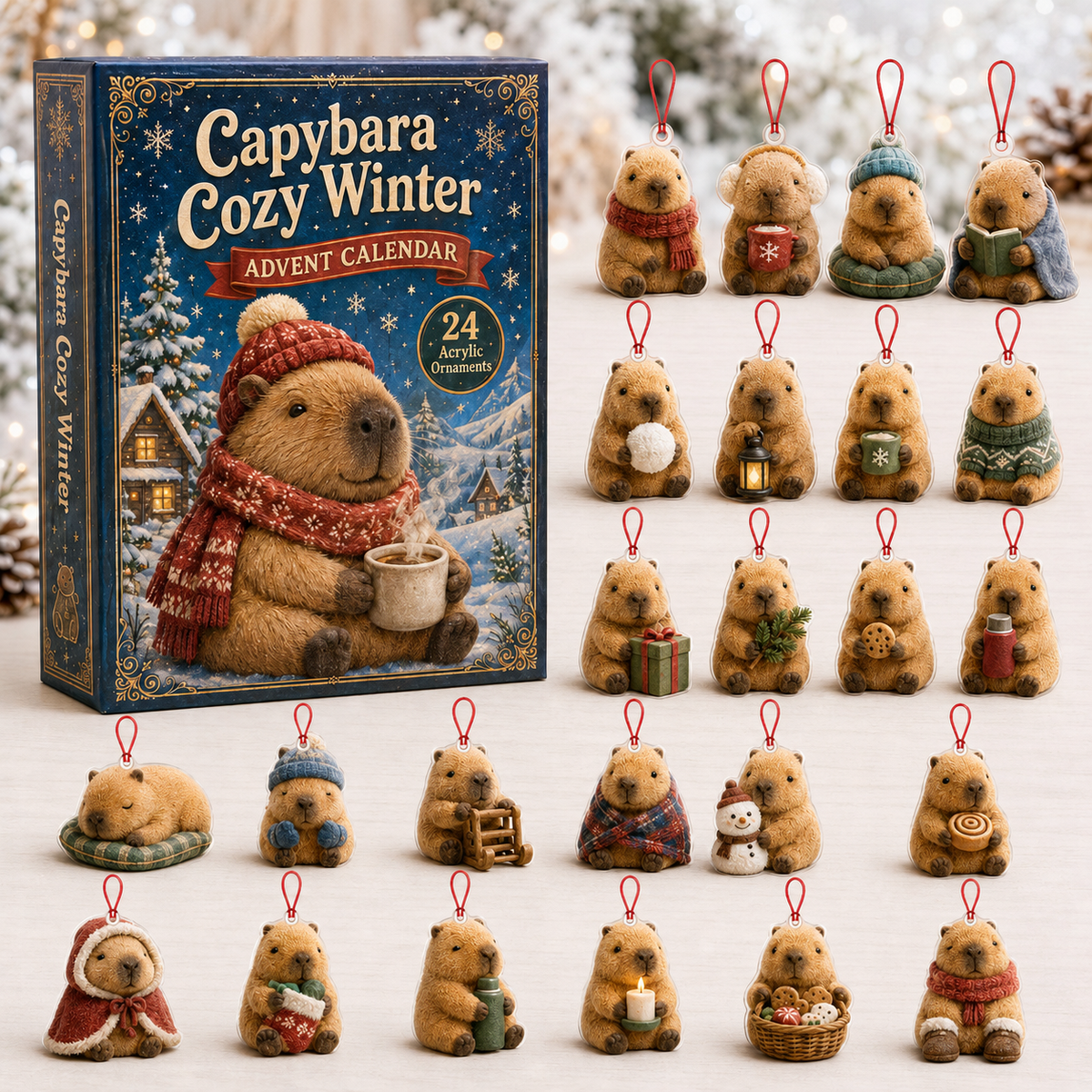 Capybara Cozy Winter Advent Calendar 2026 - 24-Day Festive Countdown, Acrylic Charms Blind Box - Gift For Capybara Lovers e62c75f8-8c83-4fad-9a15-5c04d1a891b1-box-charms-capybara.png