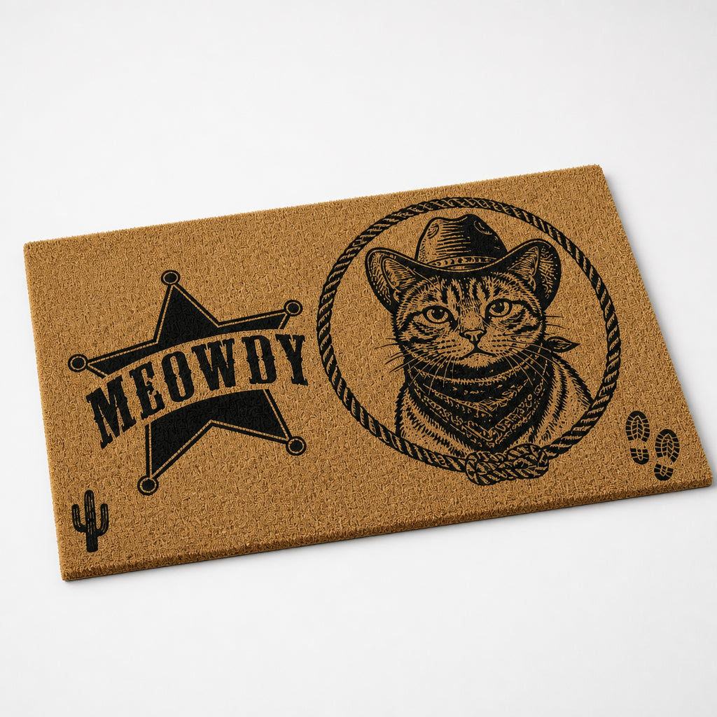 Meowdy Sheriff Cat Portrait Doormat - Personalized Doormat e63d6ee8-7342-454c-b9f1-a800555c0aa5.jpg