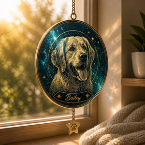 Custom Pet Constellation Etched Canvas – Upload Photo + Name - Personalized 1 Layered Suncatcher with Charm e6492032-b332-4147-a585-32f1fae1870a.jpg