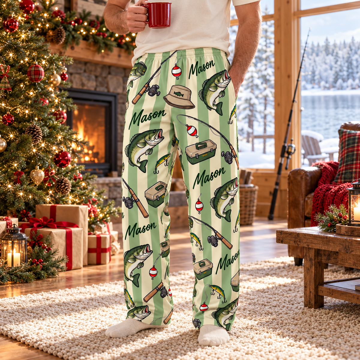 Personalized Fishing Pajama Pants: Custom Bass Pattern Lounge Bottoms e64a147a-f780-4058-bdb1-4cbde1a67026-banner-1.png