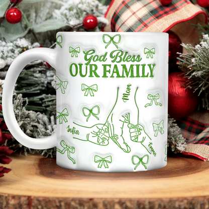 Custom Family Name God Bless Our Family Gifts - Personalized Mug e64a9ad9-4f2f-4c15-ae8b-7a08abe11c7a-MK8.png