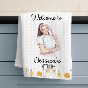 Custom Photo Colored Pencil Sketch Kitchen - Personalized Kitchen Towel e6547ad3-d037-446a-aa97-0acda490e3a2-3-24-.png