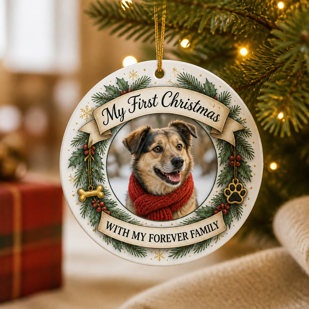 Pet Adoption First Christmas Photo Ornament - Personalized Aluminum Ornament e664d3b0-3365-4f4b-9e35-57b3b9ed6018.jpg