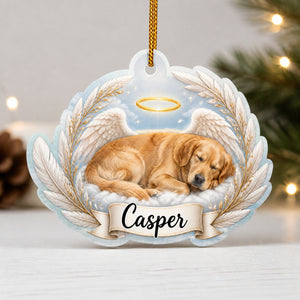 Angel Pet Memorial Shape Ornament – Upload Pet Photo & Name - Personalized Shape Ornament e6747e56-69cb-496e-a26b-58f9281bba1f.jpg