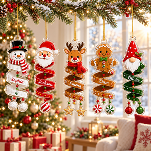 Christmas Spiral Wind Chime Ornament 2026, Gingerbread Reindeer Santa Snowman, Custom Name Acrylic Ornament, Christmas Tree Decor, Kids Gift e68e1bb4-85ee-4b26-8f04-090864229a0a-banner-2.png