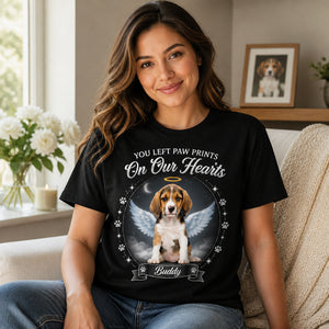 Pet Memorial Photo Tee – You Left Paw Prints On Our Hearts - Personalized T-shirt e690fe4e-c2d7-41b2-bd23-62a4596ecdff.jpg