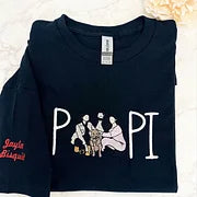 Mama Embroidered Shirt Custom With Favorite Photos Mother's Gift, Family Gift
