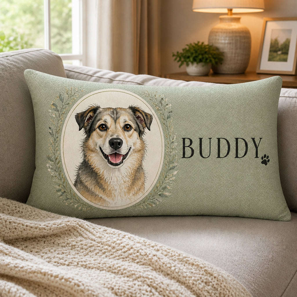 Custom Pet Portrait Name Pillow – Oval Cameo Edition - Personalized Pillow e6e41f1b-b763-454c-8b35-f1d9edf196e6.jpg