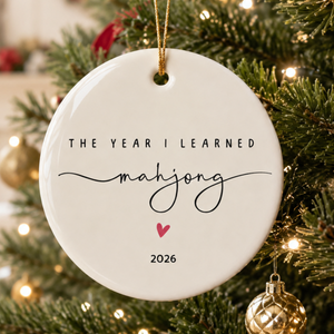 Mahjong Lover Ornament New Mahjong Hobby Gift Ceramic Christmas Ornament Mahjong Friend Personalized Mahjong Group Gift 2026 Mahjong Club e7011381-9330-4758-af19-563710c89336-png