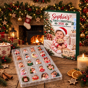Personalized Baby's First Christmas Advent Calendar 2026, 24 Acrylic Photo Ornaments, Custom Newborn Gift, Baby Christmas Countdown Keepsake e7283370-4155-4162-8a2b-1d4855ec10f7-il_fullxfull.8525074386_bauu.jpg