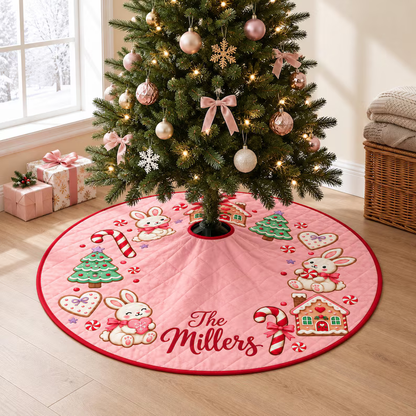 Custom Christmas Pinky Tree Skirt With Your Family Name, Gift For Family e72fbb91-8bc0-471f-84ad-7384e1ffbfa7-y3.png