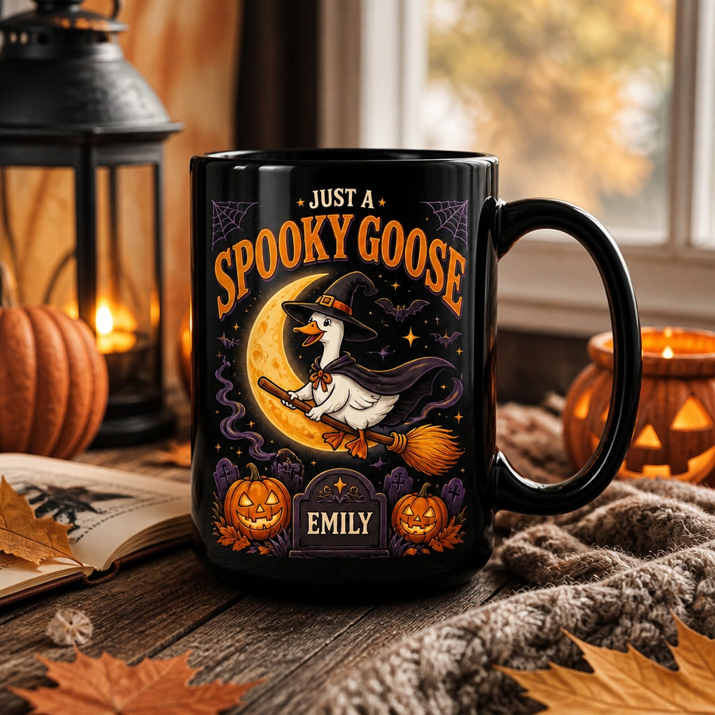 Spooky Goose Personalized Halloween Mug - Personalized Mug e73469b9-8865-48ae-8c75-0865c5b2f0a3.jpg