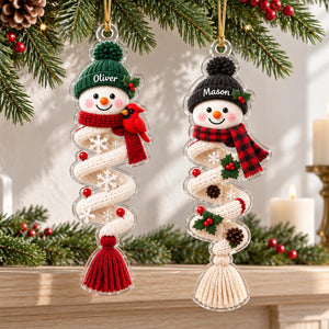 Spiral Snowman Ornament, Personalized Name Ornament, Choose Your Design, Custom Christmas Gift, Acrylic Winter Ornament e736f066-4634-45cd-ba3d-fb9bfab582c1-6.jpg