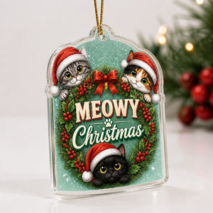 Meowy Christmas Cats – Transparent Acrylic Ornament - Personalized Transparent Acrylic Ornament e73b1c90-775e-49dc-b52b-a21b21a6d006.jpg