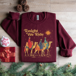 Retro Tonight We Ride Christmas Christian Quote T-Shirt, Three Wise Men Christian Shirt, Christmas Faith Gift, Xmas Gift e74e52b0-f304-4670-b846-6b7f1c601656-banner-3.png