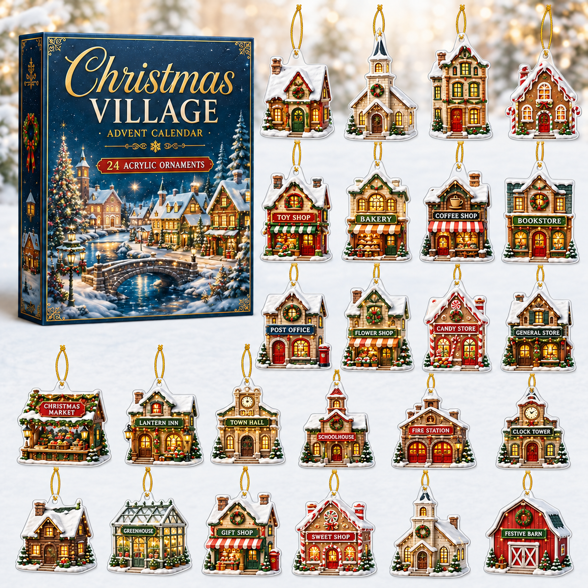 Christmas Village Houses Advent Calendar 2026 - 24-Day Festive Countdown, Acrylic Charms Blind Box - Gift For Family & Friends e76a3b32-1914-4f0b-8e66-95b9af5d42f6-christmas-village-box-charms.png
